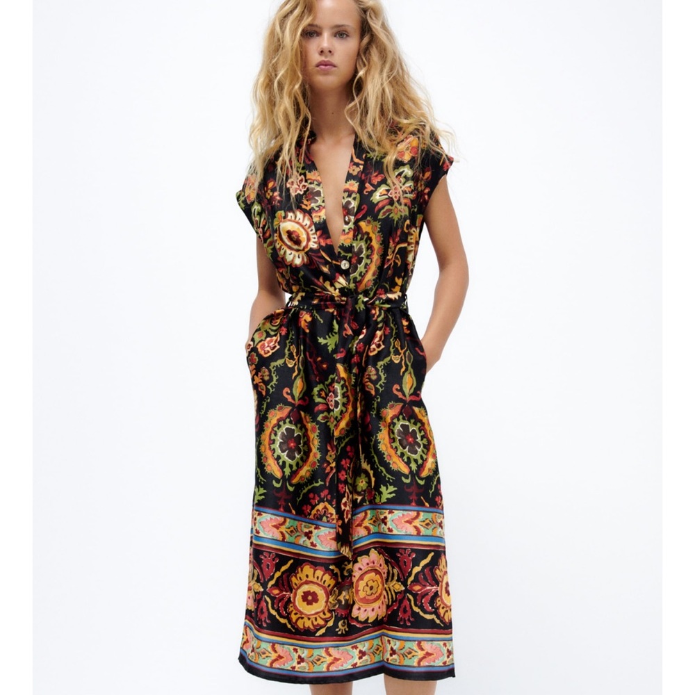 Zara Floral Tunic Dress